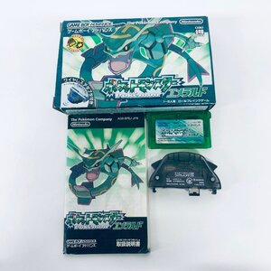 1円出品 GBA ゲームボーイアドバンス ポケットモンスター エメラルド ソフト 箱説付 内箱欠品 起動確認済