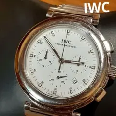 IWC　ダ・ヴィンチ SL　クロノグラフ　魚リューズ　メンズ腕時計　正常稼働品