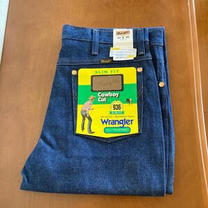 フラッシャー付未使用品 Wrangler ラングラー 936DEN W33L30 オリジナル デッドストック ジーンズ デニム パンツ