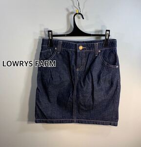 ■LOWRYS FARM ローリーズファーム■台形デニムスカート: M☆BH-466