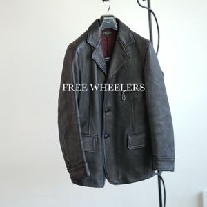 FREE WHEELERS フリーホイーラーズ 鹿革 ガスリージャケット 36 THE VANISHING WEST 1930′s LEATHER SACK COAT DEER SKIN サックコート