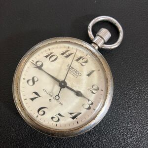 『不動品』 懐中時計　SEIKO セイコー 鉄道時計 SECONDSETTING 鉄道開通百年記念 昭和四十七年　手巻き　アンティーク★6