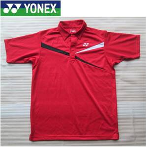 【未使用】YONEX ヨネックス ◆ Lサイズ ◆ ドライ、吸汗速乾、赤、定番デザイン！◆ 送料230円OK！