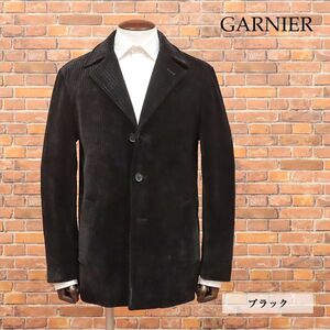 秋冬/GARNIER/Mサイズ/快適ジャケット しっとり コーデュロイ伸縮 ナポレオンカラー お洒落 新品/黒/ブラック/ja160/