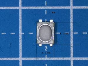 No２ 4.4ｍｍ×3.3ｍｍ厚さ2.4ｍｍタクトスイッチ押している間オン（クリック感有）２個１組送料全国一律ゆうメール１８０円