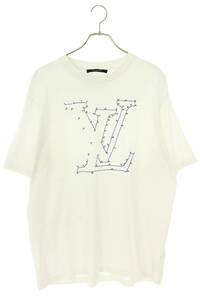 ルイヴィトン LOUISVUITTON 20AW RM202M NPG HJY03W サイズ:XXL LVステッチプリントアンドエンブロイダリーTシャツ 中古 OM10