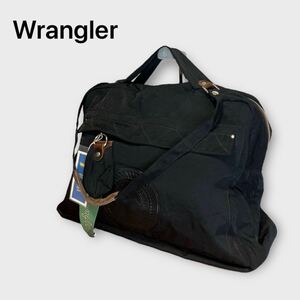 Wrangler ラングラー ボストンバッグ 2way ナイロン レザー コインケース付属 未使用品 ブラック