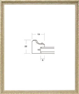 デッサン用額縁 軽量フレーム UVカットアクリル仕様 8232 大衣 シルバー 銀