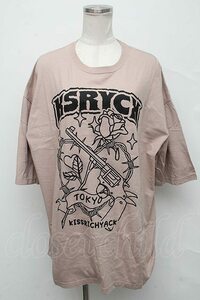 KRY CLOTHING / 「木綿のハンカチ」Tシャツ ベージュ S-24-09-19-020-EL-TS-HR-ZS