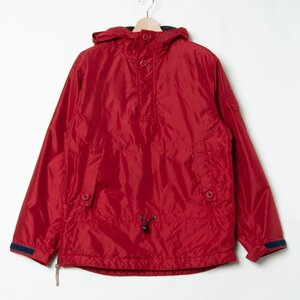 【1円スタート】OLD GAP オールドギャップ サイズS アノラックジャケット プルオーバー 裏フリース レッド ナイロン100％ メンズ 秋冬