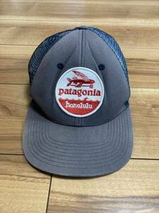 patagonia パタゴニア p6 フライングフィッシュ　ホノルル　トラッカーハット メッシュキャップ キャップ 帽子 グレー　フリーサイズ