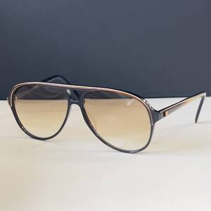 ◆Vintage EYEVAN ヴィンテージ アイヴァン アイバン ティアドロップ サングラス MILANESE ブラック×ブラウン メンズ sunglasses