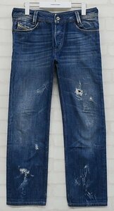 2P7326■ディーゼル SLAMMER WASH 0073J ダメージ加工デニム DIESEL