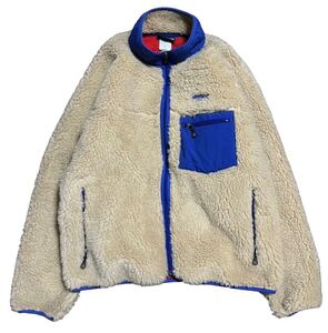 新品同様品 04年 patagonia classic retro cardigan パタゴニア クラシック レトロカーディガン ナチュラル L