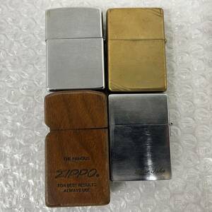 ZB160350(064)-702/OT4000【名古屋】ZIPPO ジッポー ４点まとめ THE FAMOUS/ PAT2032695 C ⅠX/ DEAR TAKA / A XV オイルライター