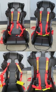 日産 ニッサン ER34 スカイライン RECARO シートレール レカロ バケット シート サベルト SABELT ４点式 シートベルト 運転席側 右側 H145