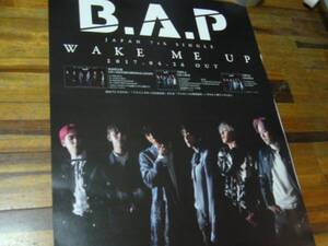 貴重 B2大 ポスター B.A.P WAKE ME UP