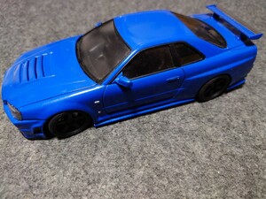 1/24スカイラインR34GT-R Zチューンプラモデル完成品