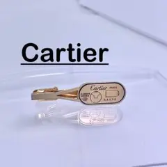 Cartier ネクタイピン　ゴールド　ロゴ　プレート