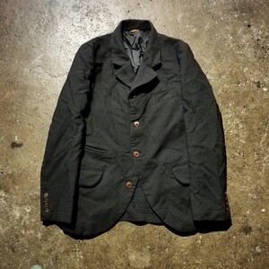 COMME des GARCONS HOMME DEUX 23AW ポリ縮4Bジャケット 2023AW AD2023 コムデギャルソンオムドゥ