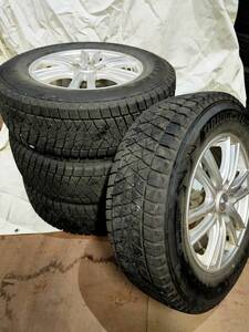 中古冬タイヤホイールセット　215/70R16　ブリヂストン　DM-V2　送料安★☆