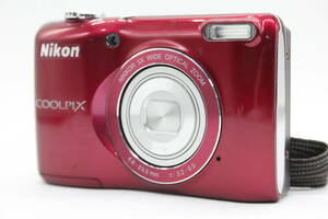 【返品保証】 【便利な単三電池で使用可】ニコン Nikon Coolpix L26 レッド 5x Wide コンパクトデジタルカメラ v4362