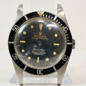 09) レア ROLEX サブマリーナ 5510用 ミドルケース ☆. Rolex Submariner Ref.6538 200m=660ft ダイアル cal.1030 文字盤 4列表記