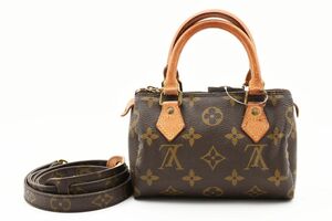 1円 Louis Vuitton ルイヴィトン モノグラム ミニスピーディ ミニボストンバッグ ハンドバッグ ポーチ M41534 スト付 24-2289