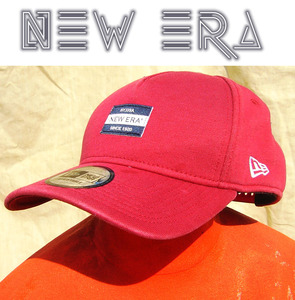 即決■NEW ERA■ツバが薄っすら薄い赤cap■■古着