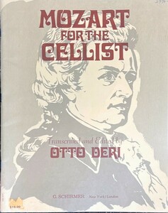 Otto Deri: Mozart for the Cellist (チェロ+ピアノ)輸入楽譜/洋書/モーツァルト