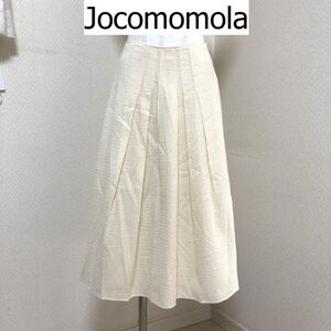 Jocomomola ホコモモラ レディース ロングスカート ギャザースカート フレアスカート アイボリー 夏