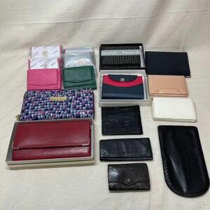 【激安】未使用&中古　ブランド&ノーブランド財布　名刺入れ　キーケース　17点まとめ売り　Ferlieden BOTTEGA VENETA TUSCANIA コムサ　他