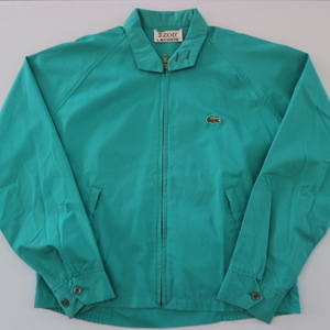 70s IZOD LACOSTE スウィングトップ M エメラルドグリーン ドリズラー ジャケット パーカー 80s アイゾッド ラコステ