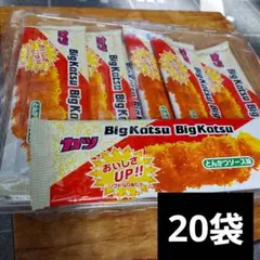 駄菓子 カツ 華道　ビッグカツ　とんかつソース味　20袋