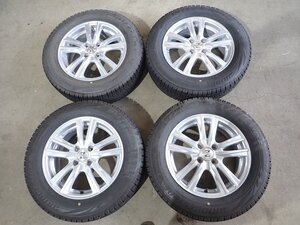 YS14390【送料無料185/65R15】ノート ティーダ フリードなどに BS VRX2 中古スタッドレス ★15×5.5J 100/4H ET45★1円スタート