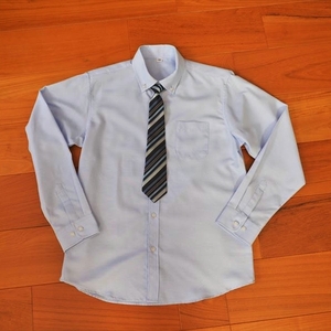 男児ネクタイ＆ポケットチーフ付きフォーマルシャツ　170ｃｍ　＃22537