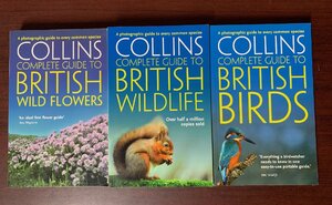 Collins Complete Guide to British Wildlife & British Birds & Wild Flowers 3冊セット　イギリス/野生動物/鳥/野生の花　T28-12