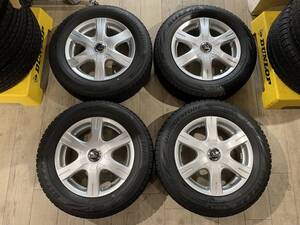 【2311026】スタッドレス 15インチ 6J +45 PCD100 / 114.3 5H + VRX2 205/60R15 2017年 スープラ マークII スカイライン アコードワゴン 等