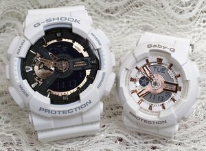 恋人達のペアウオッチ G-SHOCK BABY-G ペア腕時計 カシオ 2本セット gショック ベビーg GA-110RG-7AJF BA-110XRG-7AJF ラッピング無料