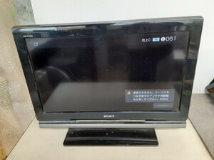 奥2F 手渡し限定 Not ship】SONY 液晶テレビ BRAVIA KDL-26J1 26V型 ２６インチ 2008年製 テレビ TV 映像機器 B-CAS付 リモコンなし