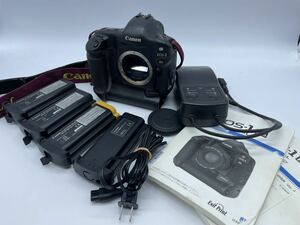 Canon キャノン　EOS-1Ds DIGITAL デジタル一眼レフカメラ　ボディ　Ni-MH チャージャー　NC-E2 バッテリー3点　NP-E3 カプラー　DC-E1 