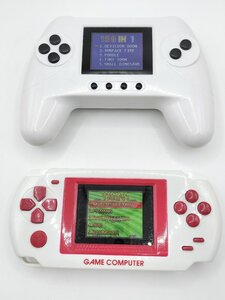 携帯ケーム機2点セット　HANDY GAME COMPUTER ハンディゲームコンピュータ ゲームファンカラー3　コントローラー型　液晶ゲーム　J710