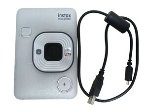 美品 ◎Fujifilm Instax Mini Liplay ハイブリッドインスタントカメラ チェキ 本体 旅行 自撮り 富士フィルム フジフィルム ボディ