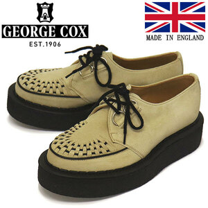 GEORGE COX (ジョージコックス) SKIPTON 3588 VI ラバーソール レザーシューズ 417 SAND SUEDE UK6.5-約25.5cm