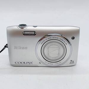 S7358 Nikon COOLPIX S3500 ニコン クールピクス コンパクトデジタルカメラ デジカメ コンデジ シルバー 