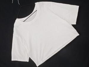 SENSE OF PLACE センスオブプレイス アーバンリサーチ ショート丈 半袖 Tシャツ sizeONE/白 ■◆ ☆ eeb4 レディース