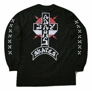 JB即決★ JAY ADAMS ジェイ・アダムス ライジングサンクロス ロングスリーブ ロンT　BLACK 黒 ブラック XLサイズ 新品 SKATE SURF