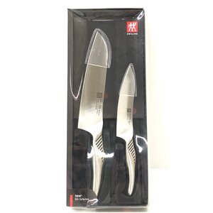 △未使用品 ZWILLING ツヴィリング ツインフィン 2pcsセット ペティナイフ 13cm / マルチパーパスナイフ 18cm 三徳 同梱不可 1円スタート