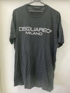 【DT3218】DSQUARED ディースクエアード Tシャツ　ブラック　メンズ　サイズL