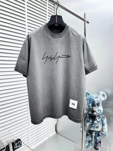 Yohji Yamamoto ヨウジヤマモト Y-3 LOGO T-Shirt 半袖 Tシャツ Tシャツ 人気 中古 Mサイズ